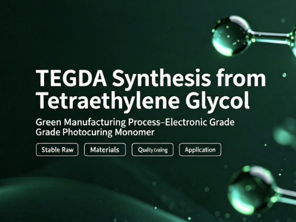 Industrial production and differentiated applications of tetraethylene glycol-derived TEGDA